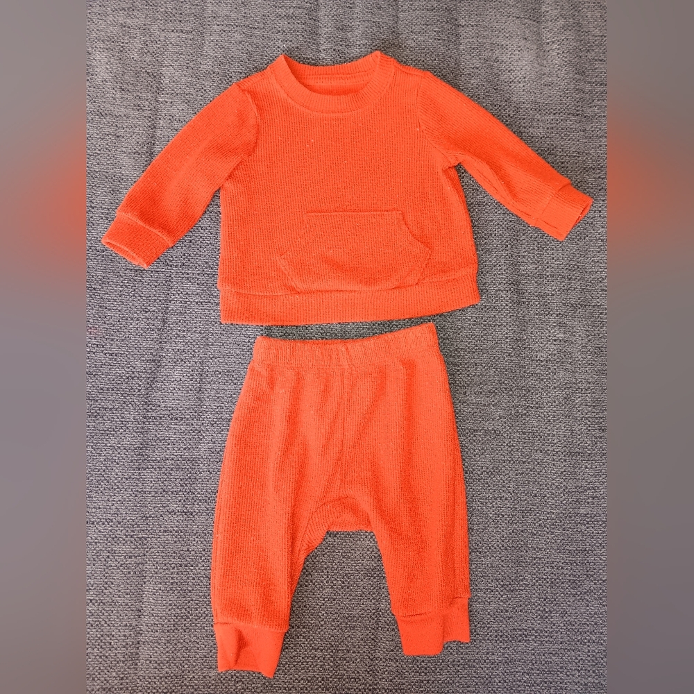 Baby Thermal Ribbed Top & Bottom Set. - Picture 2 of 7